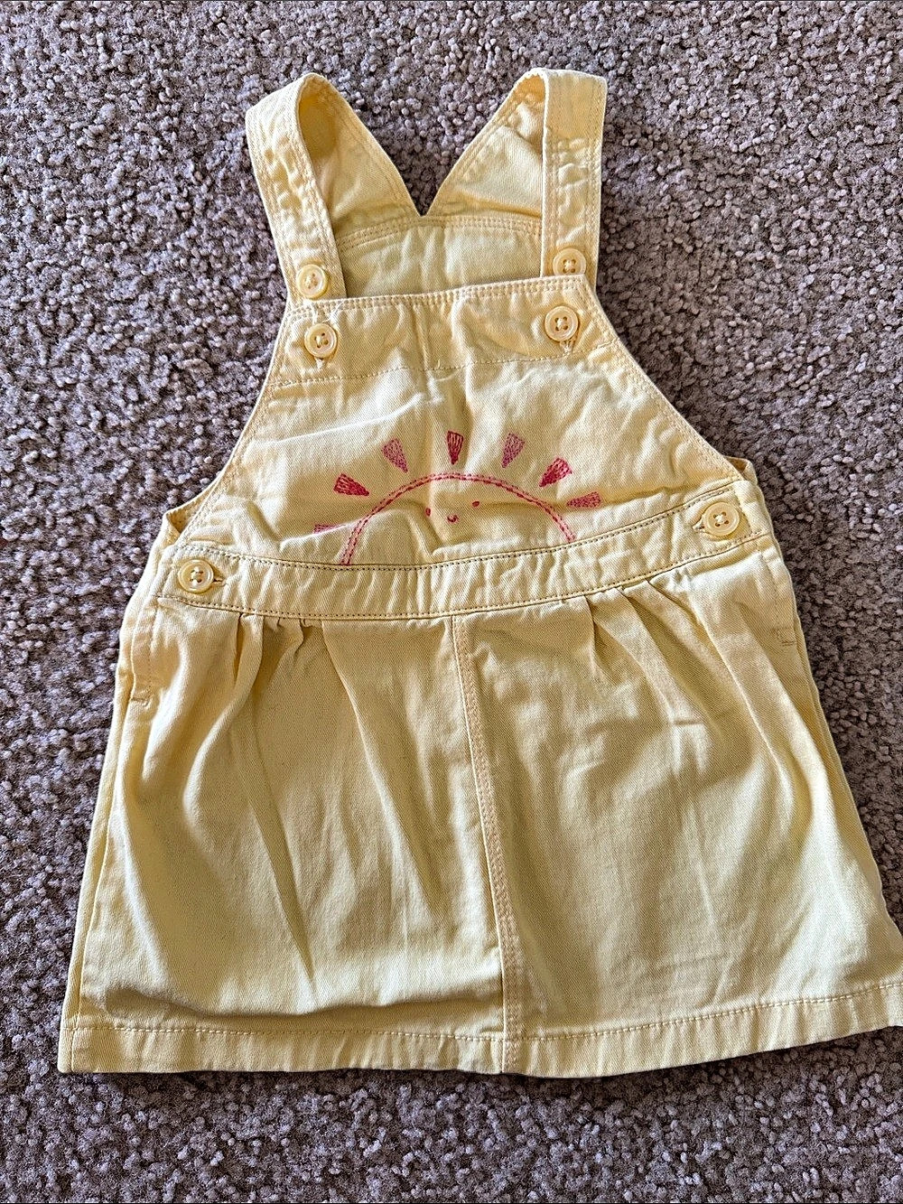 Yellow overalls for babygirl